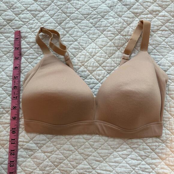 AUDEN Lightly Lined Wirefree Bra Nude Sz 36DD Intimates Lingerie Full Coverage - Picture 8 of 8
